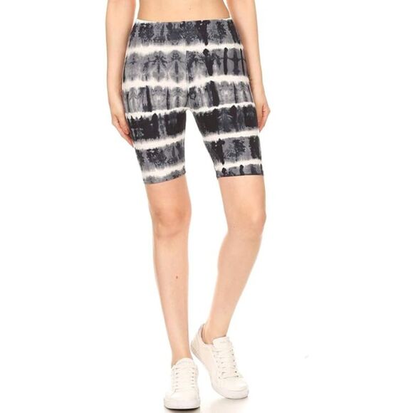 XLarge Leggings Depot Women's‎ Fashion Tie Dye Shorts - Picture 1 of 8